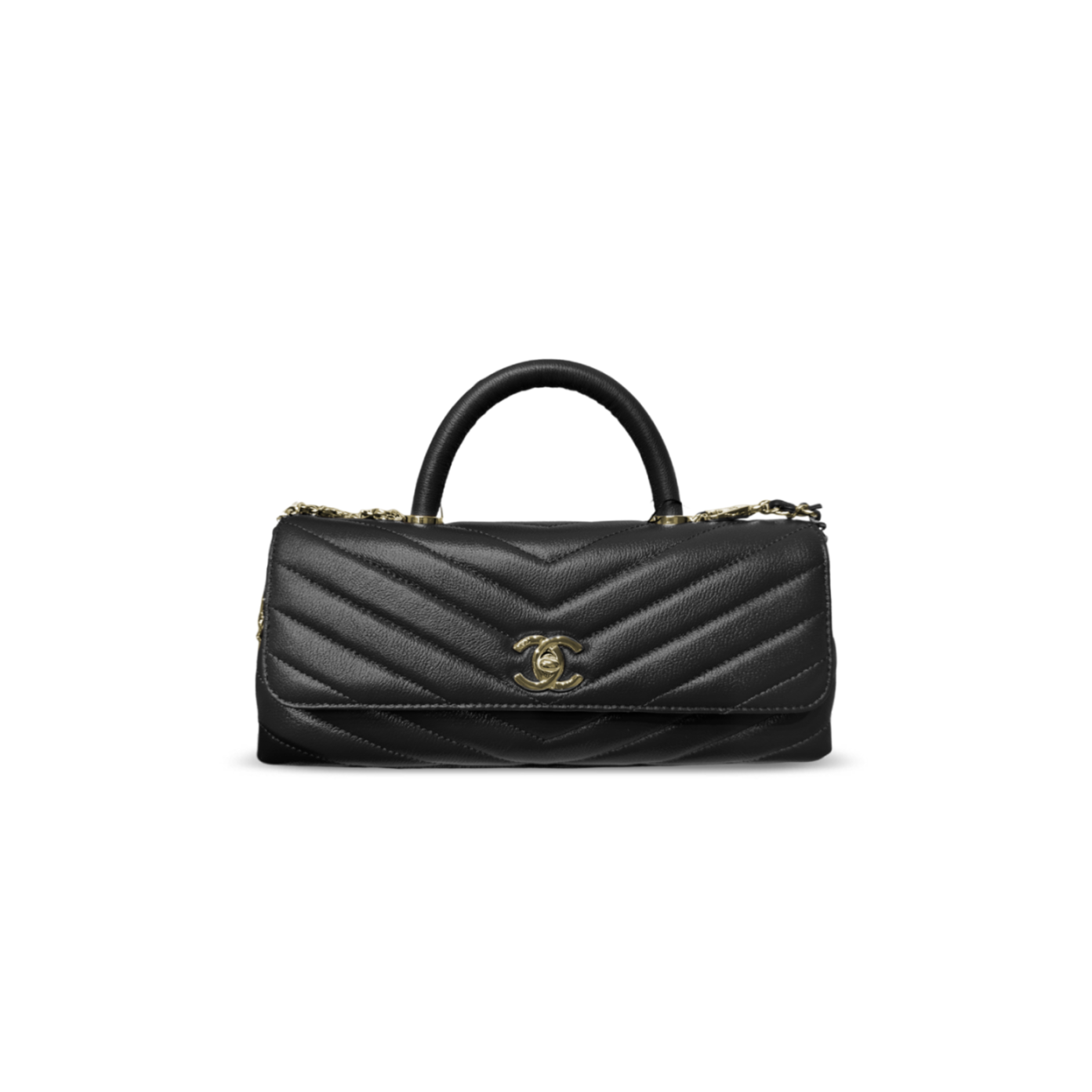 CHANEL MAXI FLAP BAG WITH TOP HANDLE AS6091 (31*12.5*7cm)